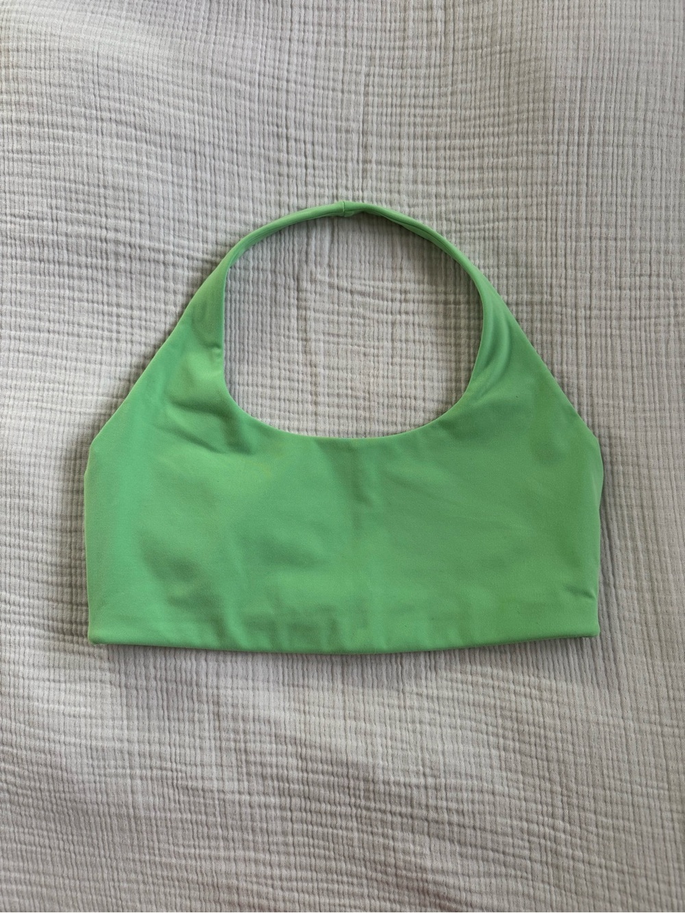 LSKD Halter Sports Bra in Apple Green